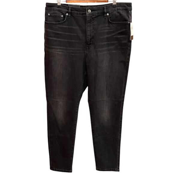 Lauren Ralph Lauren Denim - Lauren Ralph Lauren High Rise Skinny Ankle Jeans Black Size 16